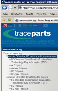 In January this year, drive specialist maxon motor began making 2D/ 3D data and data sheets of its products available for free download through TraceParts