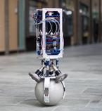 Balancing on a single sphere, the robot, 'Rezero', can instantly accelerate in any direction, taking ball mobility to a new level in terms of both balance and speed