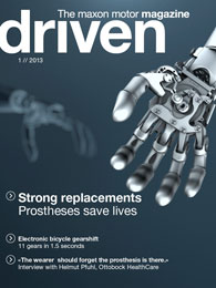 In the new issue 1/2013 of &ldquo;driven&rdquo;, implants and prosthetics take centre stage